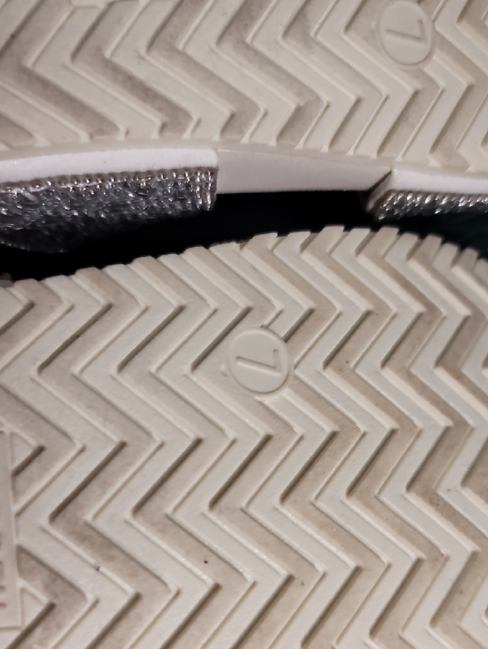 **Girls' Silver Sparkle Dual-Buckle Slide Sandals** - Picture 6 of 7
